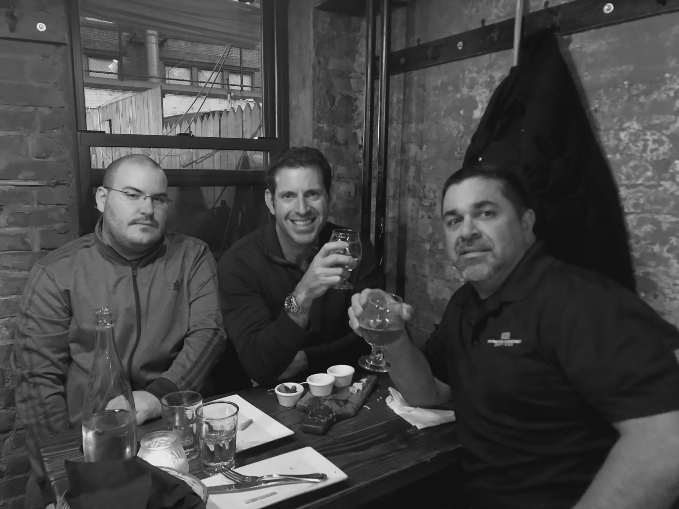Three members of the iMS team out to dinner